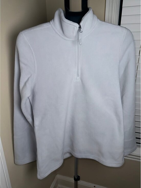 Charles River Apparel Other - Charles River Apparel Compass Fleece Pullover Quarter Zip Ice Grey Medium NWT So